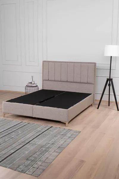 Gold Therapy Storage Bed Headboard Set Brown (BED NOT INCLUDED)