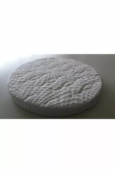 Surmatelas en visco de 5 cm d'épaisseur pour lits ronds de diamètre R cm et R cm