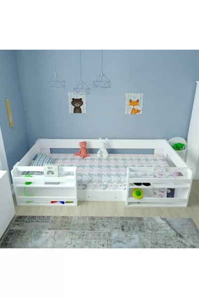 Vega Montessori % Mdf Kitaplıklı Karyola