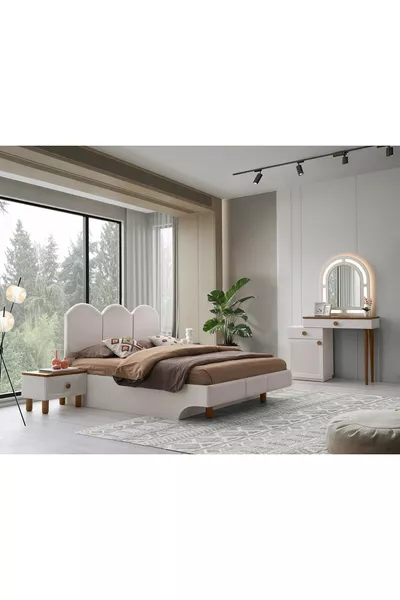 ENSEMBLE DE CHAMBRE À COUCHER IRMAK À BASE DE MDF