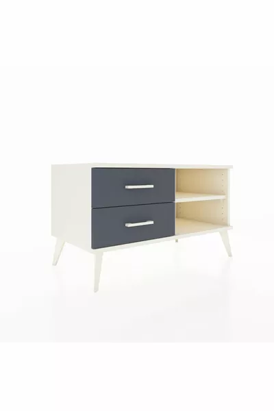 Hyperion Dressoir Enkele Plank 2 Lade Maansteen-Maansteen/Antraciet