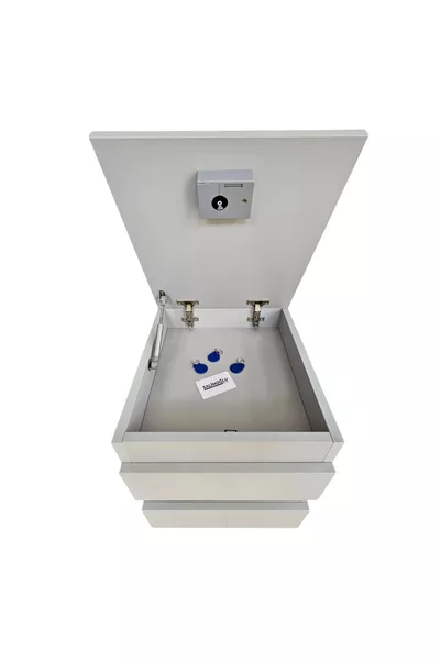 RFID Smart Electronic Lock Nightstand with Hidden Compartments