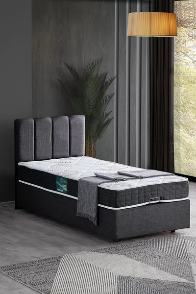 Defne Double Set, Single Bed Base and Headboard Set