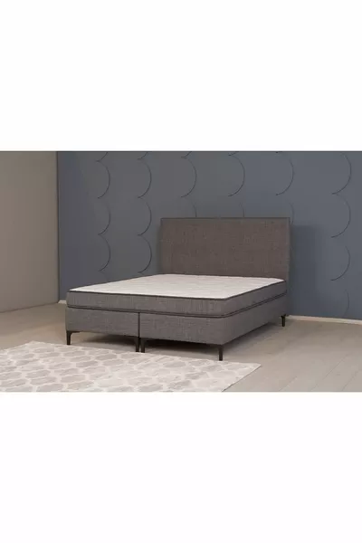 Luna Set (BETT MIT RAHMEN UND KOPFTEIL OHNE TRUHE) Anthrazit