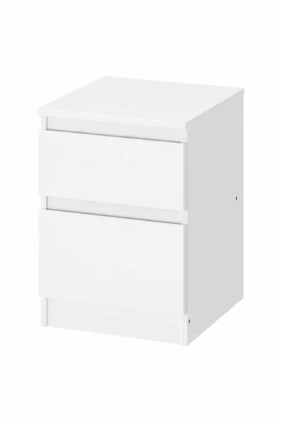 Kullen White Nightstand cm