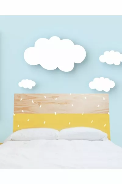 GOLD TRACES BED/BASE HEADBOARD