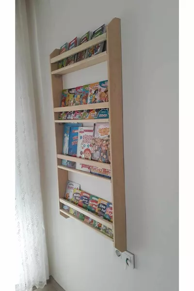 Étagère Murale Montessori en Bois Étagère Décorative en Bois Cm