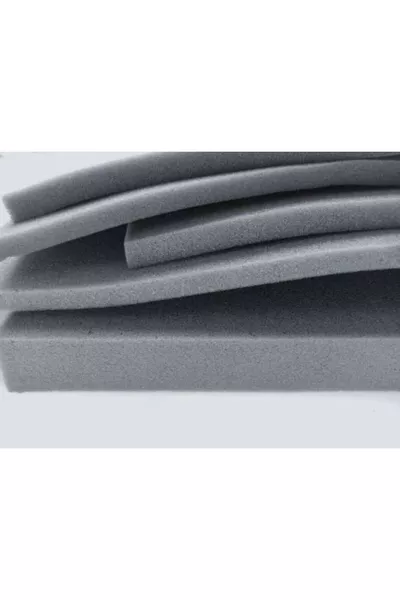 Mousse grise pour rembourrage, densité 4,5 cm (plaque : 4,5 cm)
