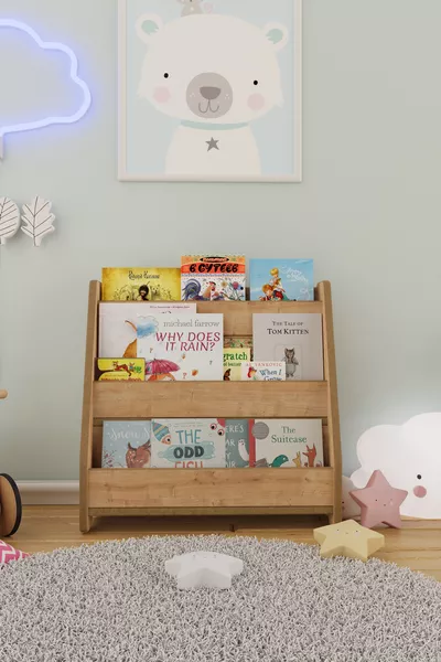 Montessori MDF Children's Bookshelf - Sapphire Oak