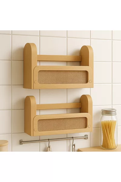 (2 PIECES) SCANDINAVIAN STYLE WALL SHELF BABY ROOM BOOKCASE