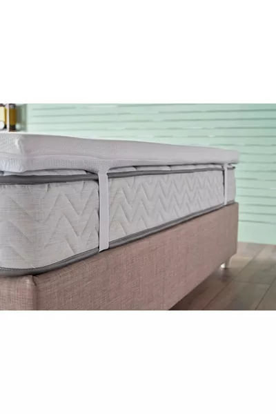 Protège-matelas avec housse lavable et fermeture éclair, simple et double
