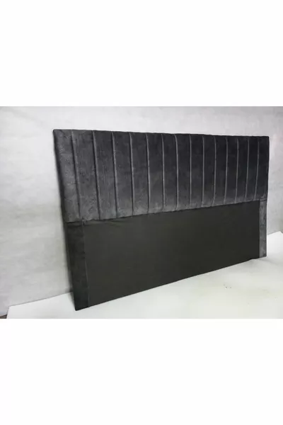 Bed Base Headboard * Anthracite Smoke - Striped Coating