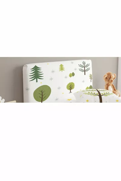 Bed Base Headboard Cover Nature Stars Trees