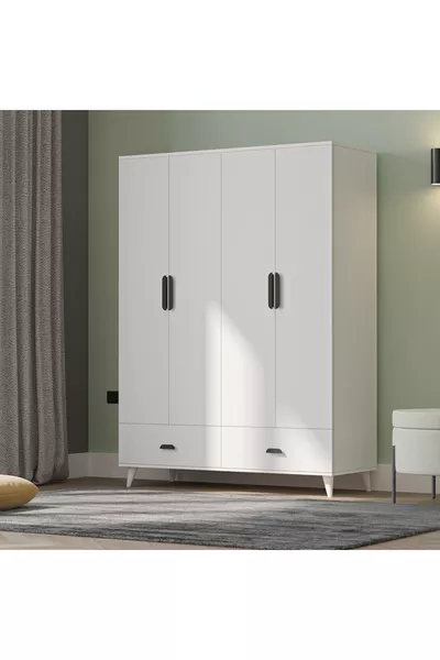 Armoire İnci 4 portes 2 tiroirs