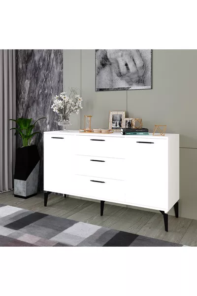 Almata Multi-Purpose Cabinet, Modern Console, Kitchen Cabinet, Dresser