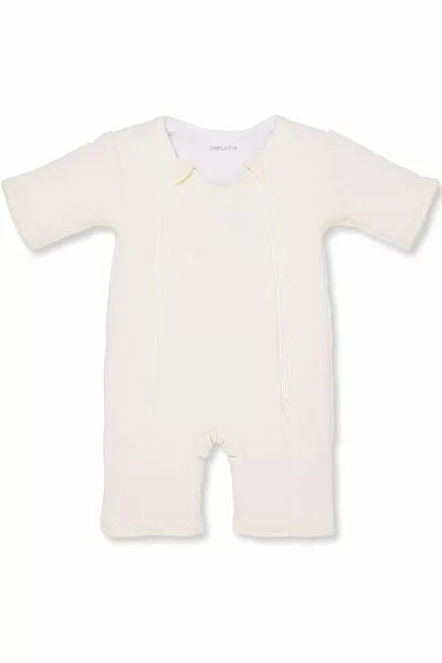 Minuche% Cotton Baby Sleeping Bag - Filled with Fiber and Double Zippers for Easy Diaper Changing (Cream)