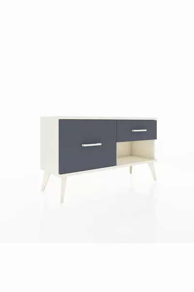 Arges Dresser 2-Drawer Moonstone-Moonstone/Anthracite