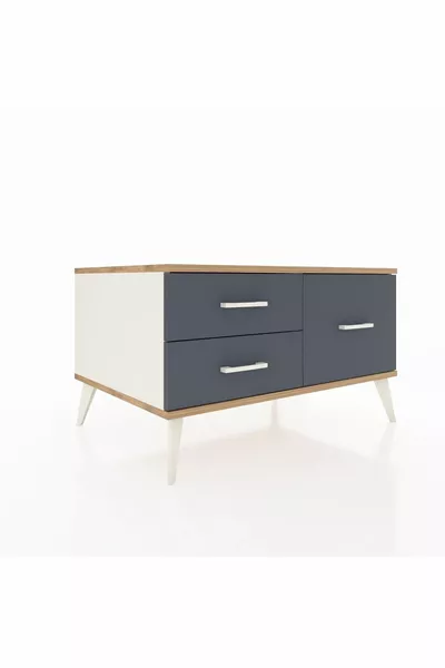 Kronos Dressoir 3 Planken Nefriet-Ceder/Antraciet