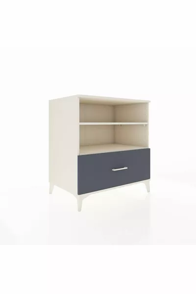 Kronos Dresser with 2 Shelves and 1 Drawer Moonstone-Anthracite