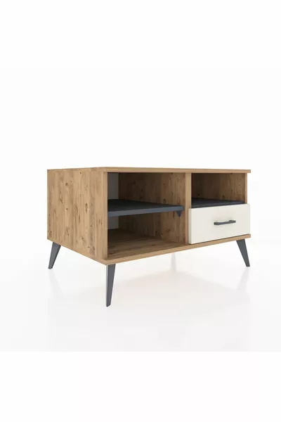Kronos Ladekast 2 Planken 1 Lade Den/Centraalgrijs/Vijl