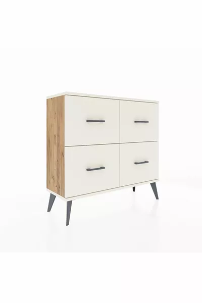 Arges Dresser 4 Drawer Pine-Pebble