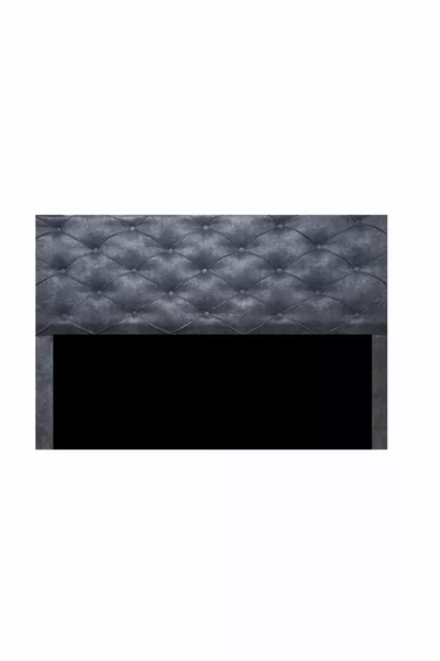 Tête de lit de base X Fumée anthracite