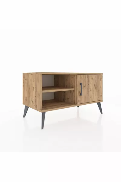 Hyperion Ladekast met 2 Planken en 1 Deur, Den-Hout