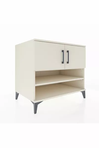 Kronos Dresser 3 Shelves 2 Doors Moonstone-Moonstone