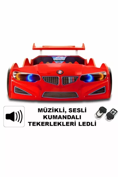  - Red Car Bed - Car Bed Frame - Series - Full LED