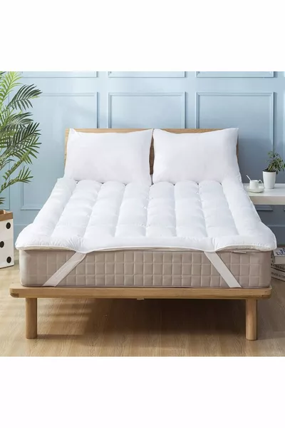 Matelas de sommeil avec coins élastiqués, tissu micro-coton imperméable  g, lavable en machine