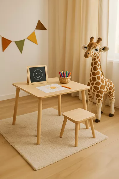Table et chaises en bois BEMİ Montessori