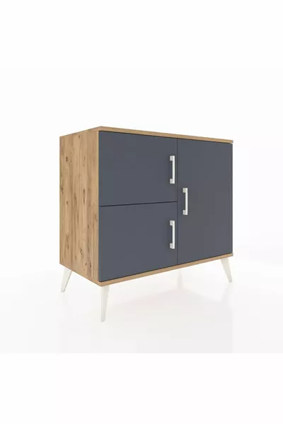 Hyperion Dressoir 2 Planken 3 Deuren Den-Antraciet