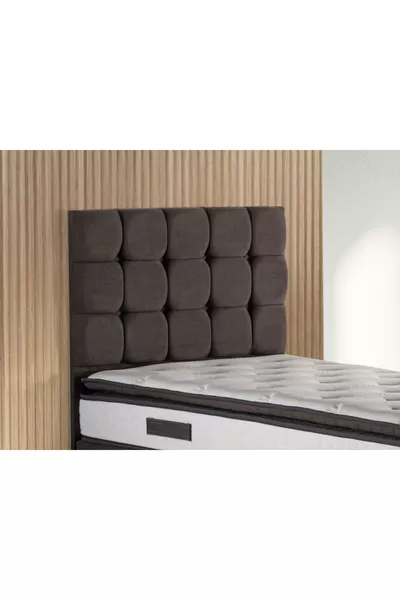 Niron Rama cm Single Bed Headboard, Smoke Soho Fabric Headboard