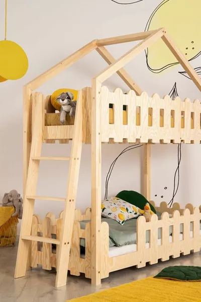 Lit superposé pour enfants Montessori Markaawm Palazzo avec structure