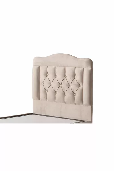 Single Person Vogue Cream Fabric Headboard cm
