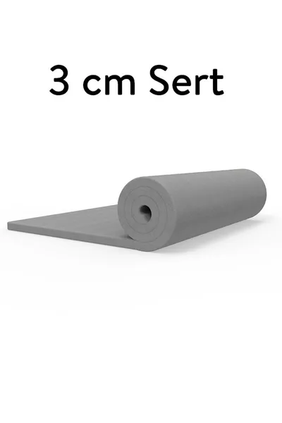 Ecotopper - 3 cm Matelas en Mousse Orthopédique Ferme Gris