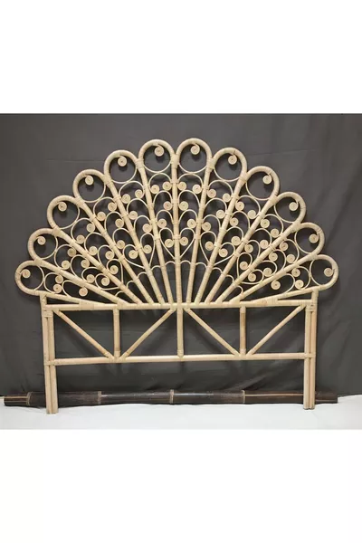 Bamboo Double Bed Headboard