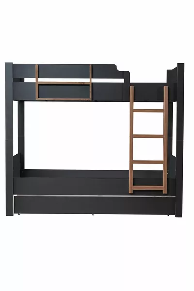 سرير بطابقين من MDF مع إطار، سرير أطفال منفصل قابل للفصل من آسيا مع 3 مراتب مريحة