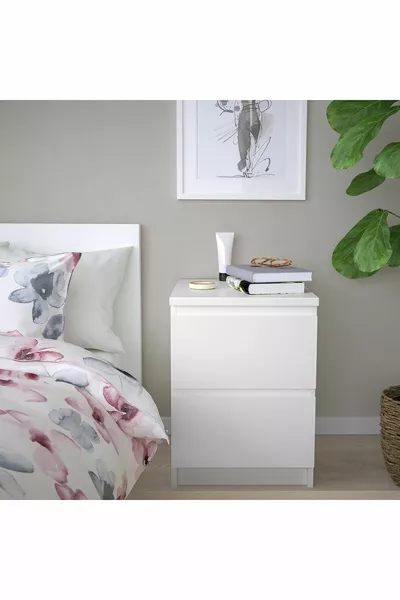 Nightstand, white, cm