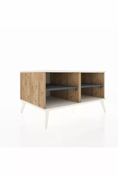 Cassettiera Kronos 2 Ripiani Pino-Pietra di Fiume/Antracite
