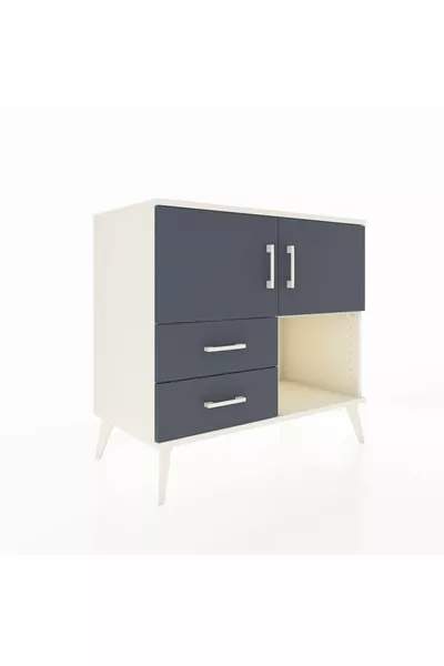 Hyperion Dressoir 2 Planken 2 Lades 2 Deuren Zandsteen-Antraciet