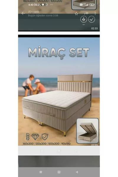 * Miraç Modellbett Kopfteil