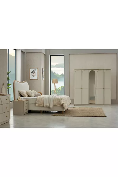 ENSEMBLE DE CHAMBRE À COUCHER CAPRA BOHÈME, 5 PORTES