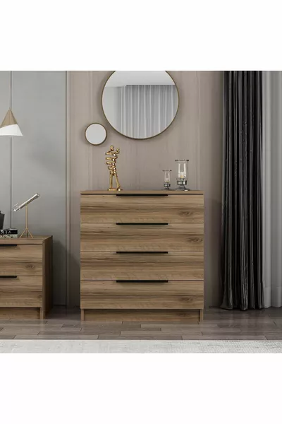 -kale Plus Dresser 4 Drawers-Gilded