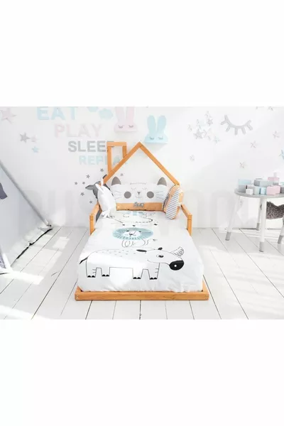 Wooden Montessori Bed - Solid Wood Bed - Montessori Children's and Baby Bed