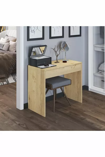 Arya Novella Mode Makeup Table with Drawers (Lefkas Oak)