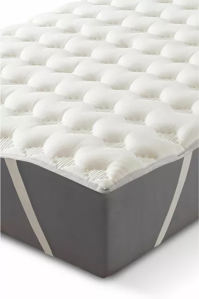 Topper 0,9 - Thérapie par massage - Matelas surmatelas doux 3D - Protège-matelas de sommeil - 3 cm