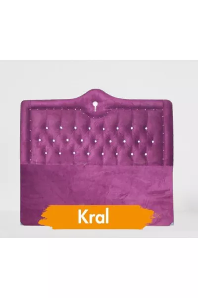 Tête de lit Alc Roi Plumetis Violet Matelassé Simple