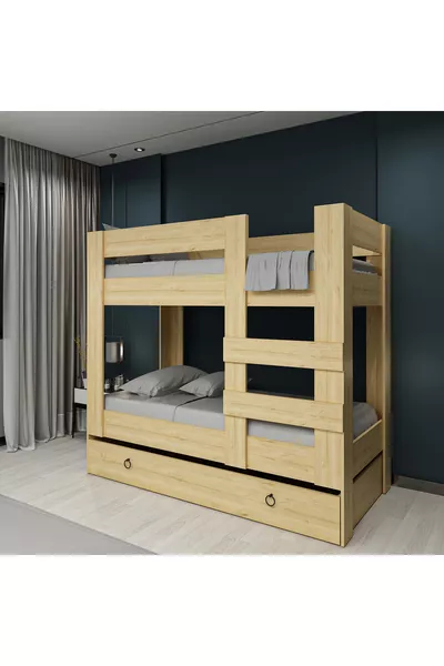 Genç Ranza, Bed Compatibele Met Lade, Safir Stapelbed