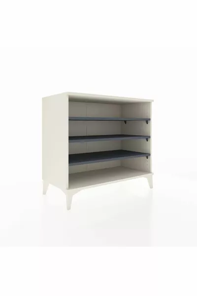 Hyperion Dressoir 3 Planken Zuiverwit-Antraciet